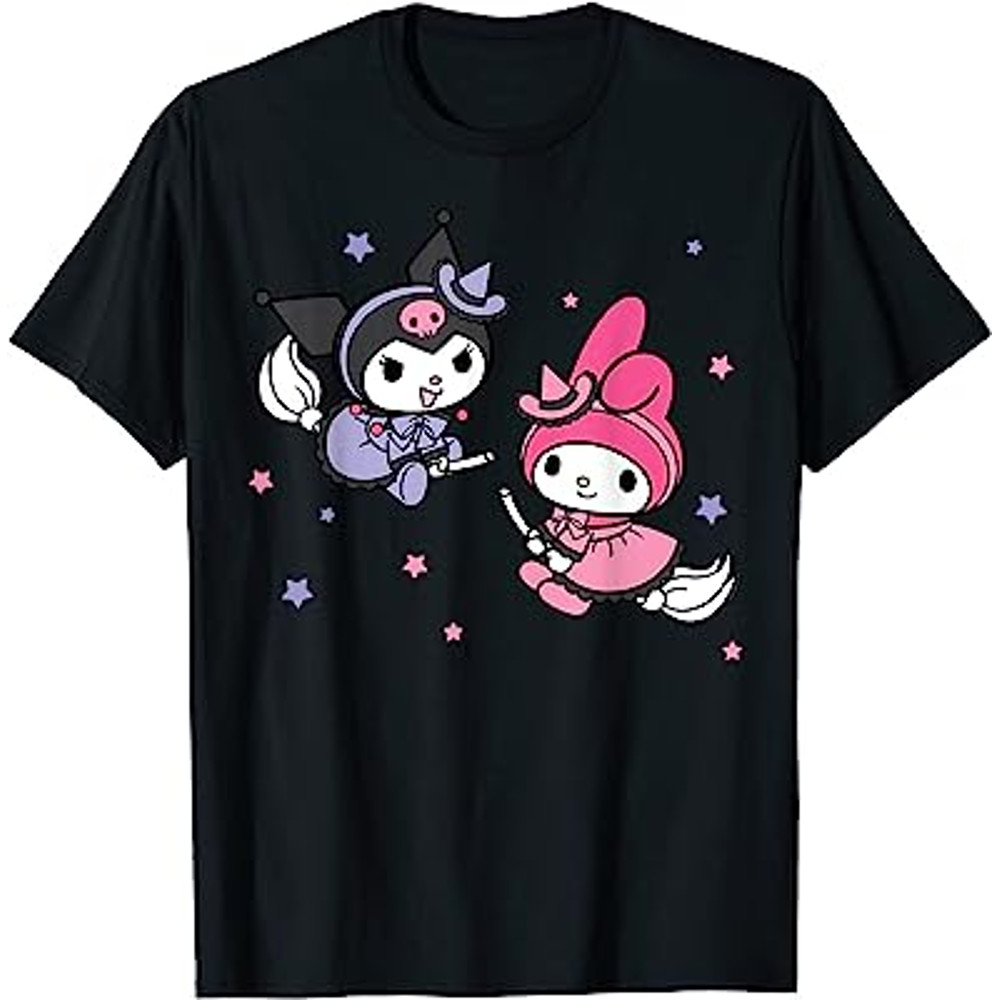 My Melody Kuromi Little Witches Halloween T-Shirt.jpg