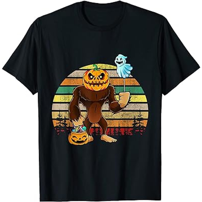 Bigfoot Halloween Trick or Treat Costumes Gift T-Shirt.jpg
