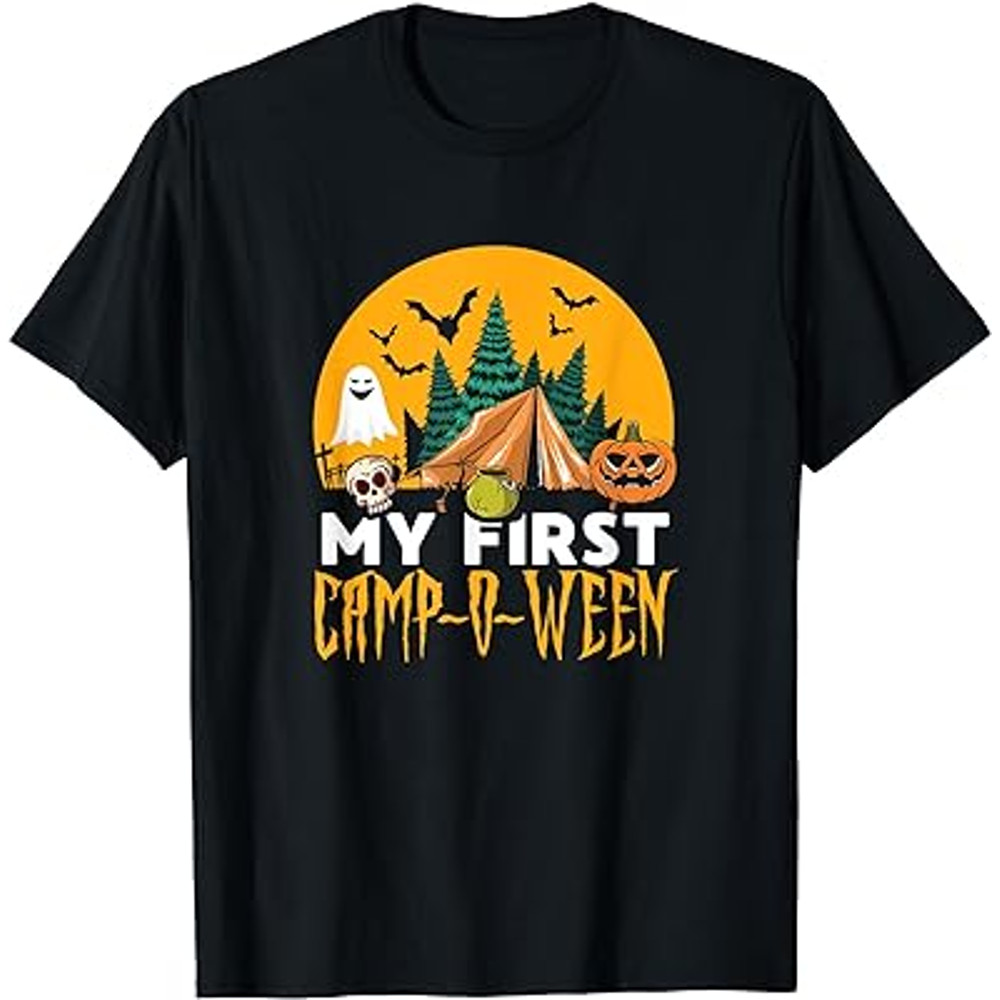 Camp O Ween – Camping Site Spooky Halloween Camper T-Shirt.jpg
