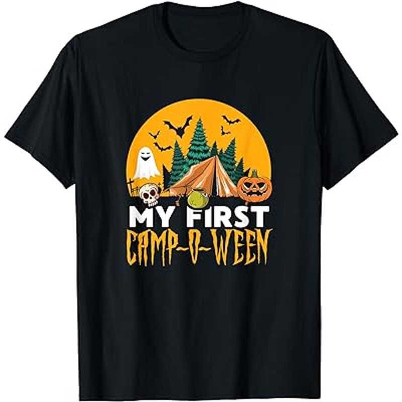Camp O Ween – Camping Site Spooky Halloween Camper T-Shirt.jpg