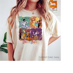 vintage winnie the pooh halloween trick or treat comfort colors shirt, retro disney halloween shirt, halloween party mat