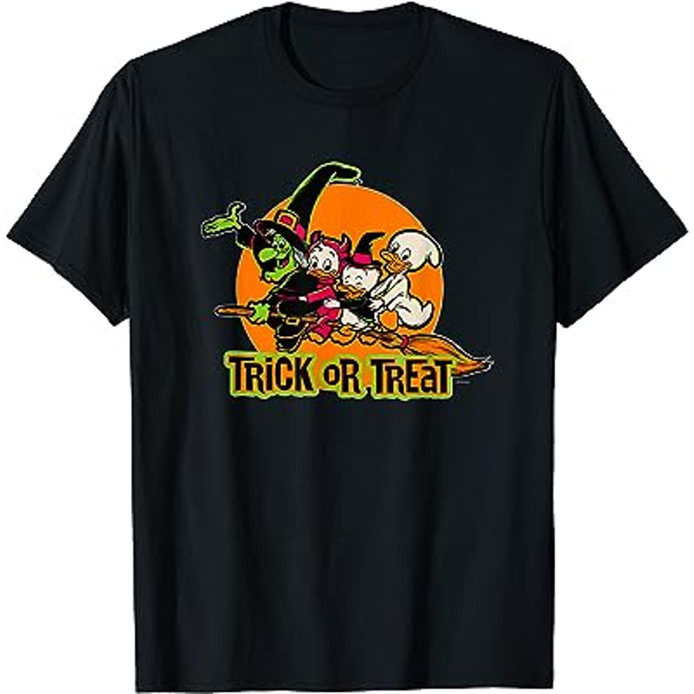100 Witch Huey Dewey Louie Trick or Treat Halloween T-Shirt.jpg