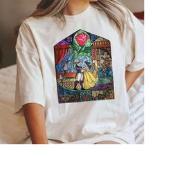 disney belle comfort colors shirt, beauty and the beast shirt, belle princess shirt, walt disney princess shirt, magic k
