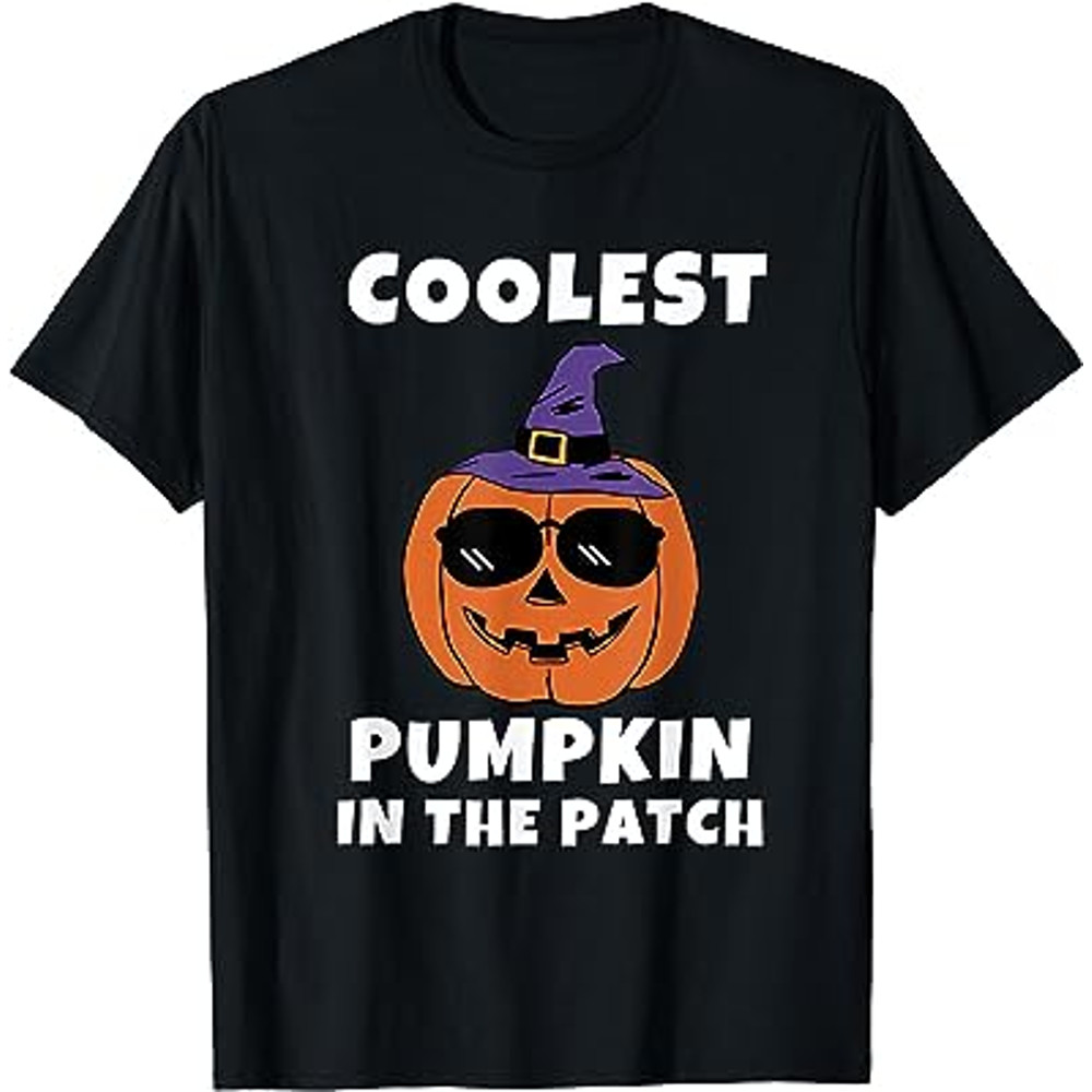Coolest Pumpkin In The Patch Funny Halloween Pumpkin T-Shirt.jpg