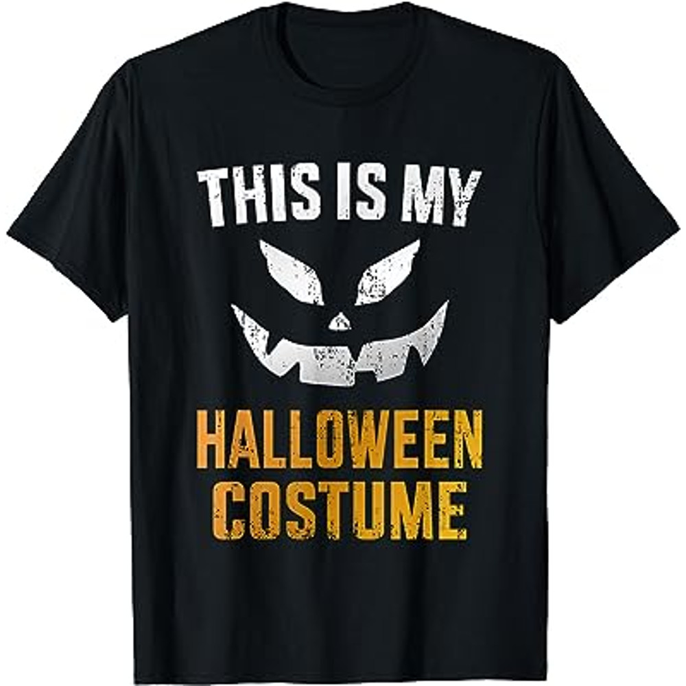 This is my halloween costume with scary pumpkin face T-Shirt.jpg