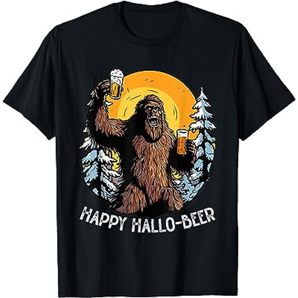 Bigfoot Halloween Costume Sasquatch Beer Trick Or Treat T-Shirt.jpg