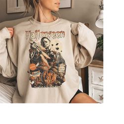 halloween horror movie crewneck sweatshirt, scream sweatshirt, scream horror movie shirt, scream ghost face shirts, mich