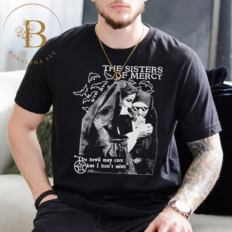 Sisters of Mercy Band Retro T-Shirt, Goth Shirt, Sisters of Mercy Band, Rock Shirt, Gift For Fan.jpg