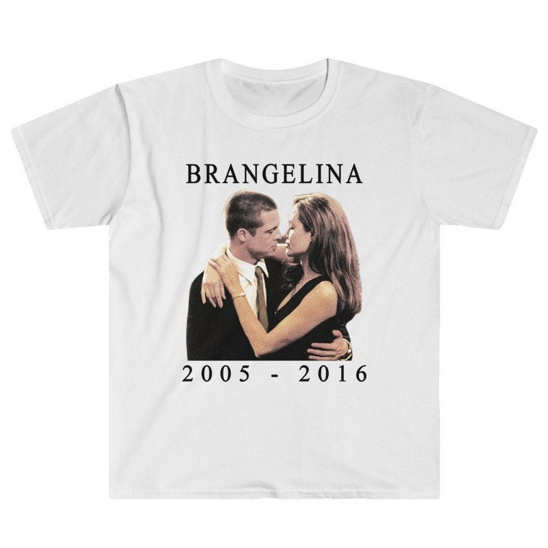 Brangelina Brad Pitt Angelina Jolie Y2K Goth 90s 00s 2000s Throwback Nostalgia Unisex T-Shirt.jpg