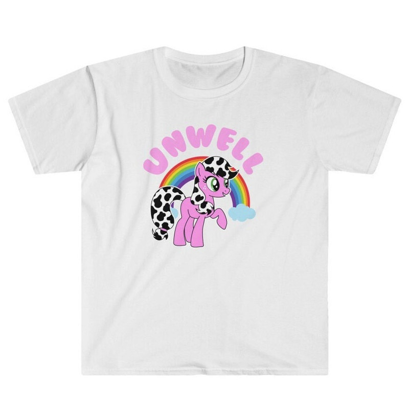 UNWELL Little Pony - Y2K 2000s Kawaii Harajuku Rainbow Cutesy Pastel Colorful Adorable Unisex T-Shirt.jpg