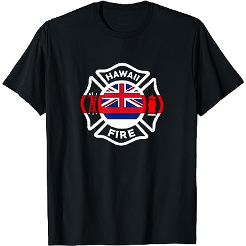 Hawaii Fire Rescue Department Firefighters Uniform Duty T-Shirt.jpg