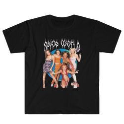 spice world - heavy metal death metal 90s baby posh scary sporty ginger sarcastic parody unisex t-shirt
