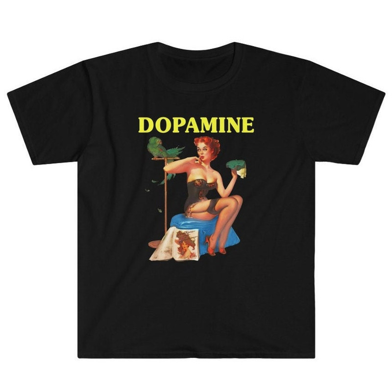 Dopamine - Depressed - Depression - SSRI Happy Chemicals - Serotonin I Need Serotonin Caffeine Unisex T-Shirt.jpg