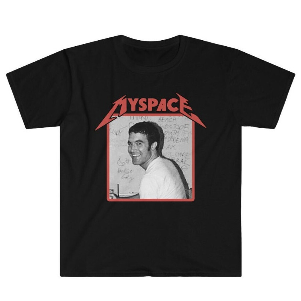 Heavy Metal Myspace Metallica Emo Goth Death Metal Band Tee 2000s Emo Nite Goth Y2K Nostalgia Throwback Unisex T-Shirt.jpg