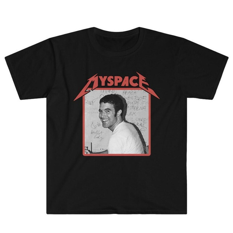 Heavy Metal Myspace Metallica Emo Goth Death Metal Band Tee 2000s Emo Nite Goth Y2K Nostalgia Throwback Unisex T-Shirt.jpg