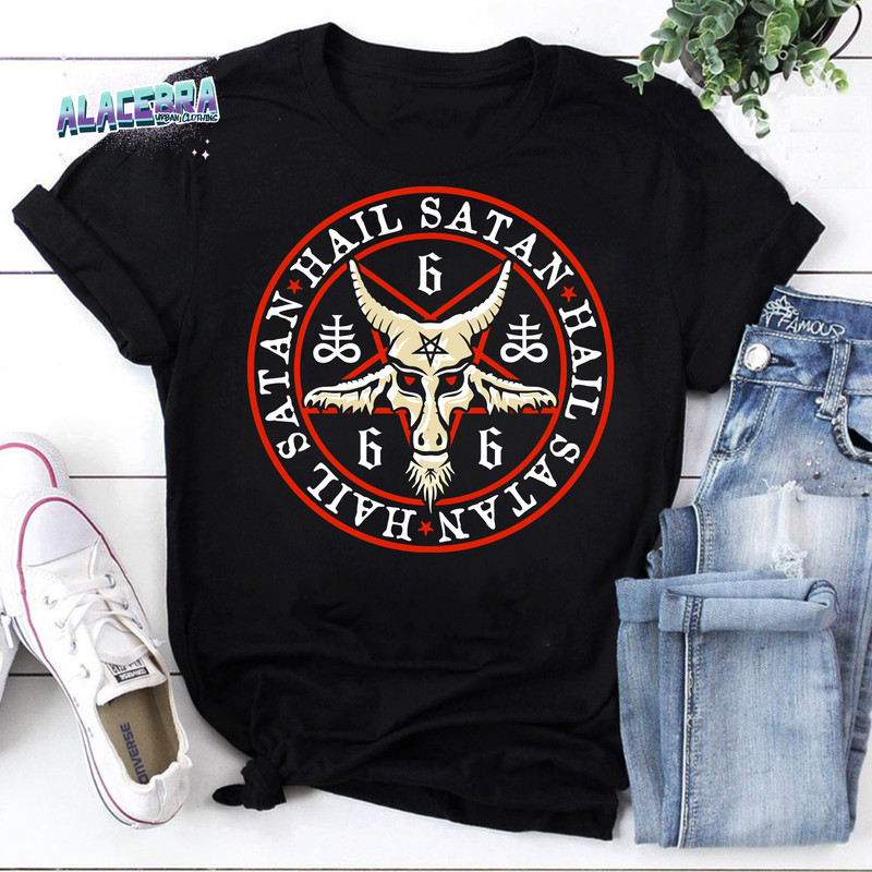 Hail Satan Baphomet In Occult Inverted Pentagram Vintage T-Shirt, Hail Satan Shirt, Satan Shirt, Star Satan Shirt.jpg