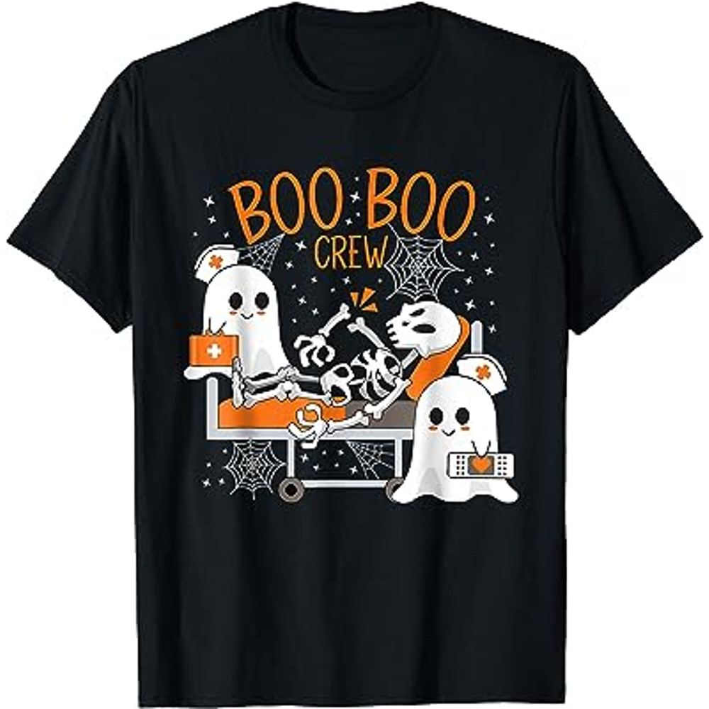Cool Boo Boo Crew Ghost Doctor Paramedic Nurse Halloween T-Shirt.jpg