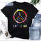 Let It Be Colorful Peace Sign Vintage T-Shirt, Peace Love Shirt, Peace Sign Shirt, Peace Shirt, Gift For Peace Shirt.jpg