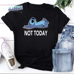 stitch not today vintage t-shirt, stitch lazy shirt, funny stitch shirt, for stitch lover shirt, lilo and stitch shirt