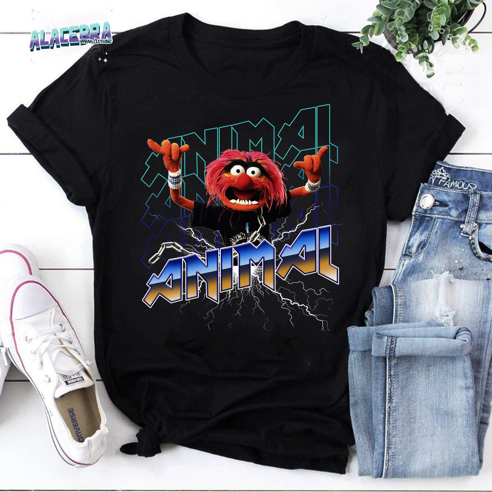 The Muppets Animal Rock Unisex Vintage T-Shirt, The Muppets Lover Shirt, Funny The Muppets Shirt, The Muppets Band Shirt.jpg