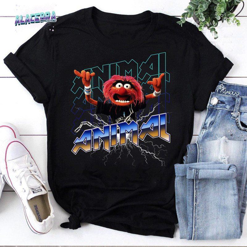 The Muppets Animal Rock Unisex Vintage T-Shirt, The Muppets Lover Shirt, Funny The Muppets Shirt, The Muppets Band Shirt.jpg