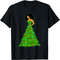 African American Woman Christmas Tree Xmas Decor T-Shirt.jpg