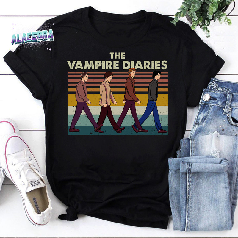 Abbey Road Damon Vampire Diaries Vintage T-Shirt, The Vampire Diaries Shirt, The Vampire Diaries Movies Shirt, Abbey Road Shirt.jpg