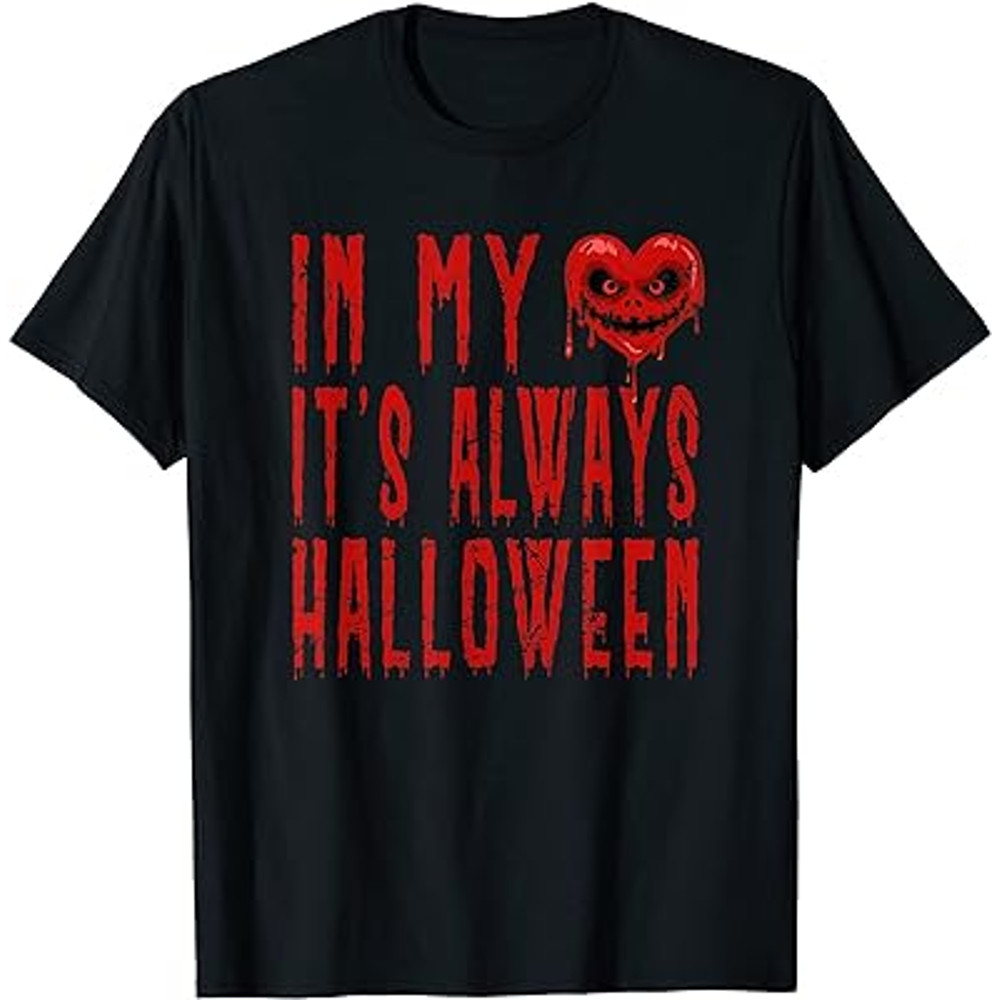 Scary Halloween Saying - Vintage Face Bleeding Heart Meme T-Shirt.jpg
