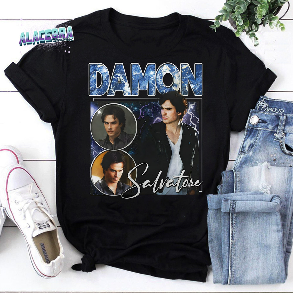 Damon Salvatore The Vampire Diaries Ian Somerhalder Vintage T-Shirt, The Vampire Diaries Shirt, The Vampire Diaries Movies Shirt.jpg