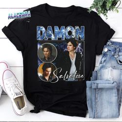 damon salvatore the vampire diaries ian somerhalder vintage t-shirt, the vampire diaries shirt, the vampire diaries movi