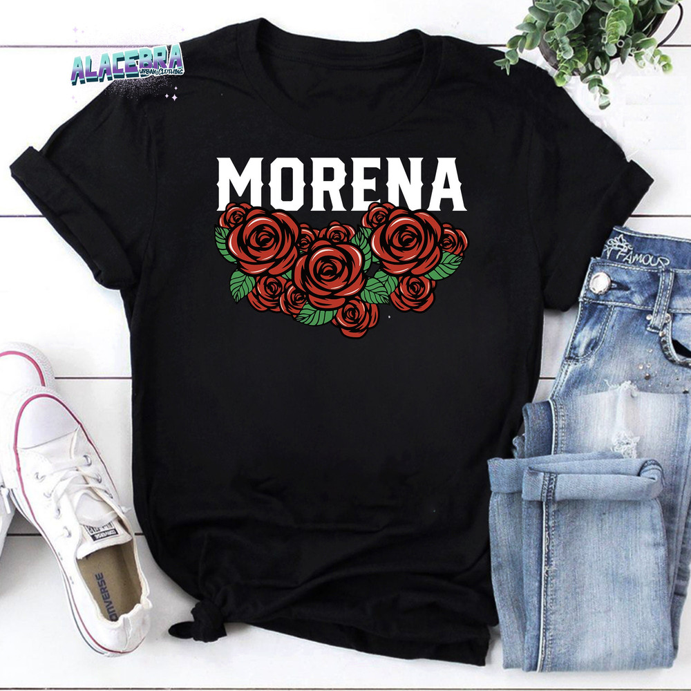 Mexican Woman Pride Flower A Dark-skinned Woman Morena Vintage T-Shirt, Love Women Shirt, For Women Day Shirt, Strong Women Shirt.jpg