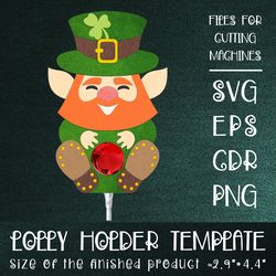 Leprechaun | Patricks Lollipop Holder | Paper Craft Template SVG