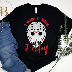 jason voorhees i wish it was friday vintage t-shirt, halloween shirt, horror movie shirt, jason voorhees shirt, friday t