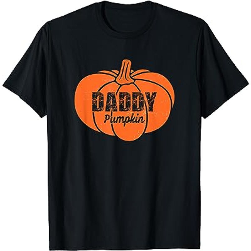 Daddy Pumpkin Matching Family Halloween Thanksgiving Group T-Shirt.jpg