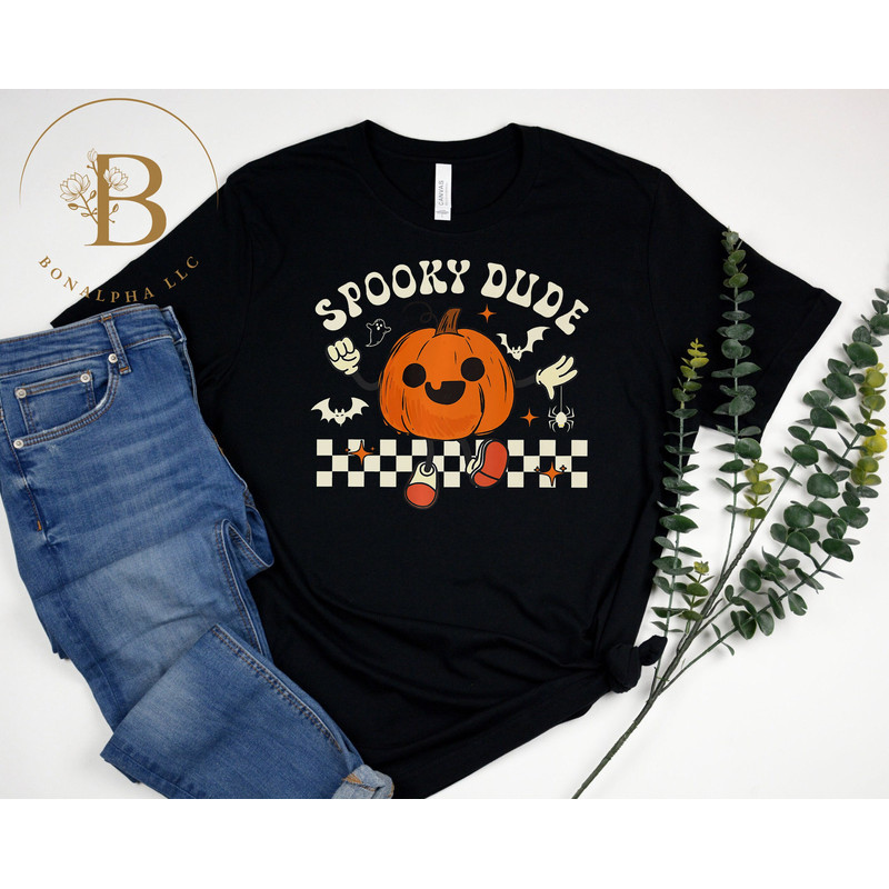 Ghost Spooky Dude T-Shirt, Funny Halloween, Retro Halloween Shirt, Spooky Season Sweatshirt, Cute Pumpkin T-Shirt, Pumpkin Season Sweatshirt.jpg