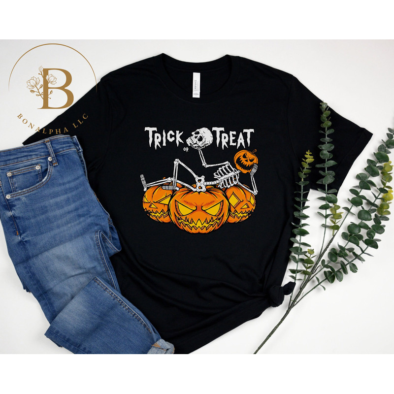 Halloween Trick or Treat Shirt, Trick or Treat Shirt, Trick or Treat Shirt, Trick or Treat Tees, Trick or Treat Tee, Halloween Pumpkin Shirt.jpg
