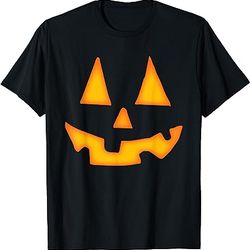 pumpkin halloween shirts for men women jack o lantern face t-shirt