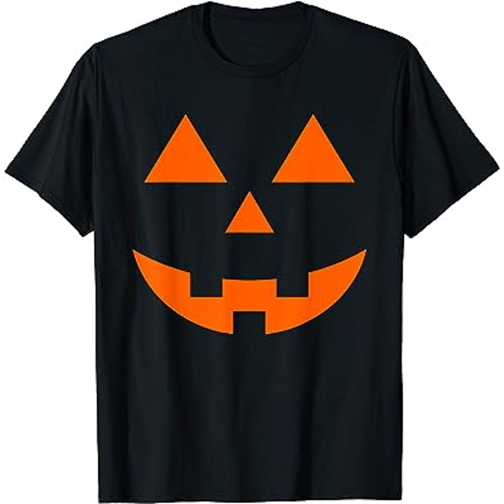 Spooky Jack O Lantern Halloween Party Pumpkin Patch Autumn T-Shirt.jpg