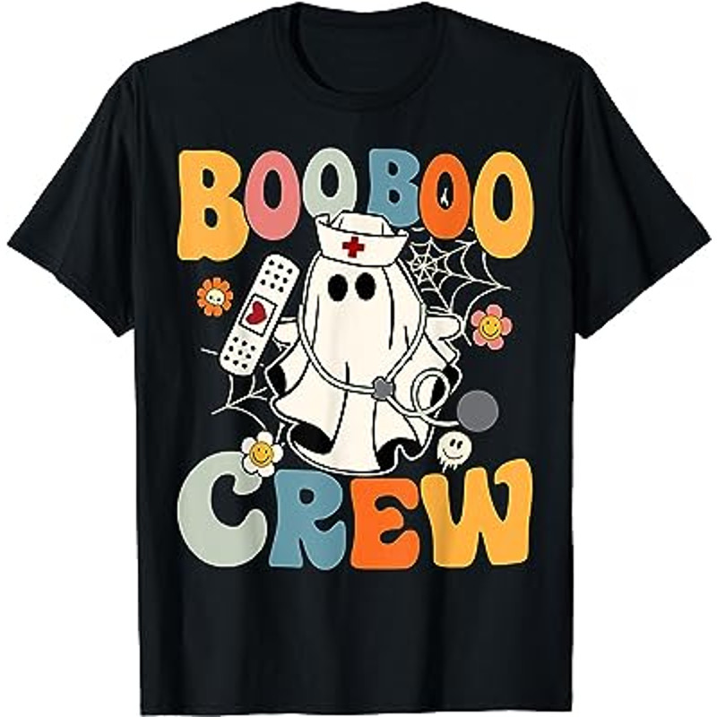 Groovy Boo Boo Crew Nurse Funny Ghost Women Halloween Nurse T-Shirt.jpg