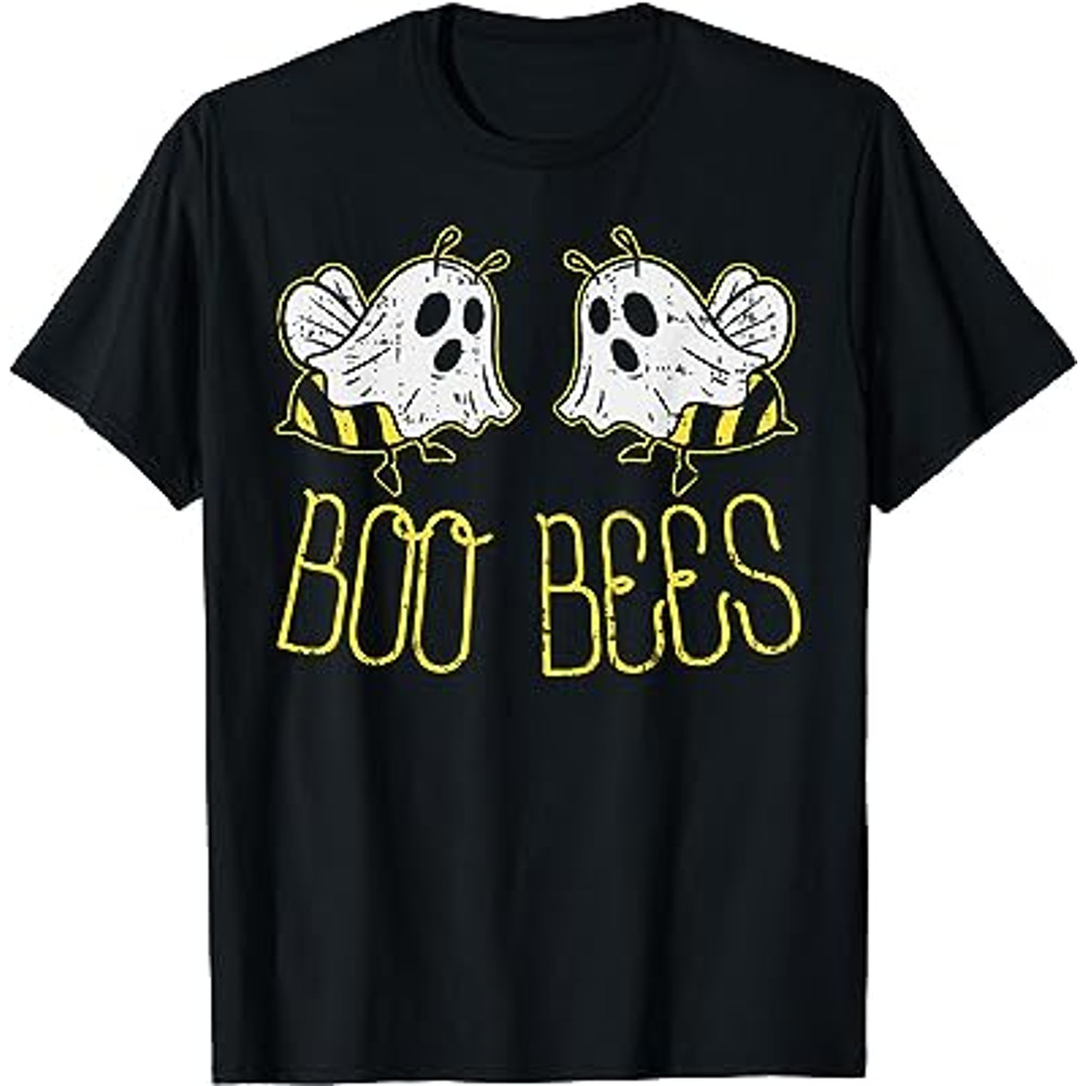 Boo Bees Funny Couples Halloween Costume For Adult Her Women T-Shirt.jpg