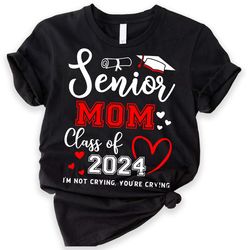 senior mom of a graduation shirt, graduation mom shirt, class of 2024 t-shirt, class of 2024, senior 2024 shirt-9