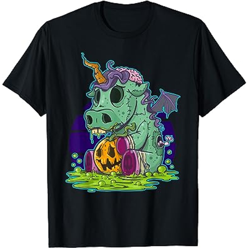 Zombie Unicorn Halloween Costume Ghost-Mummy T-Shirt.jpg