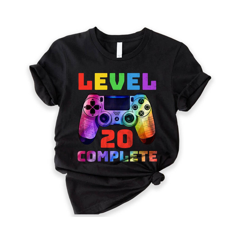 Level 20 Complete Shirt 20th Anniversary Gift For Husband Wife Women Men, Twenty Year Tenth Anniversary Gifts For Him Her.jpg