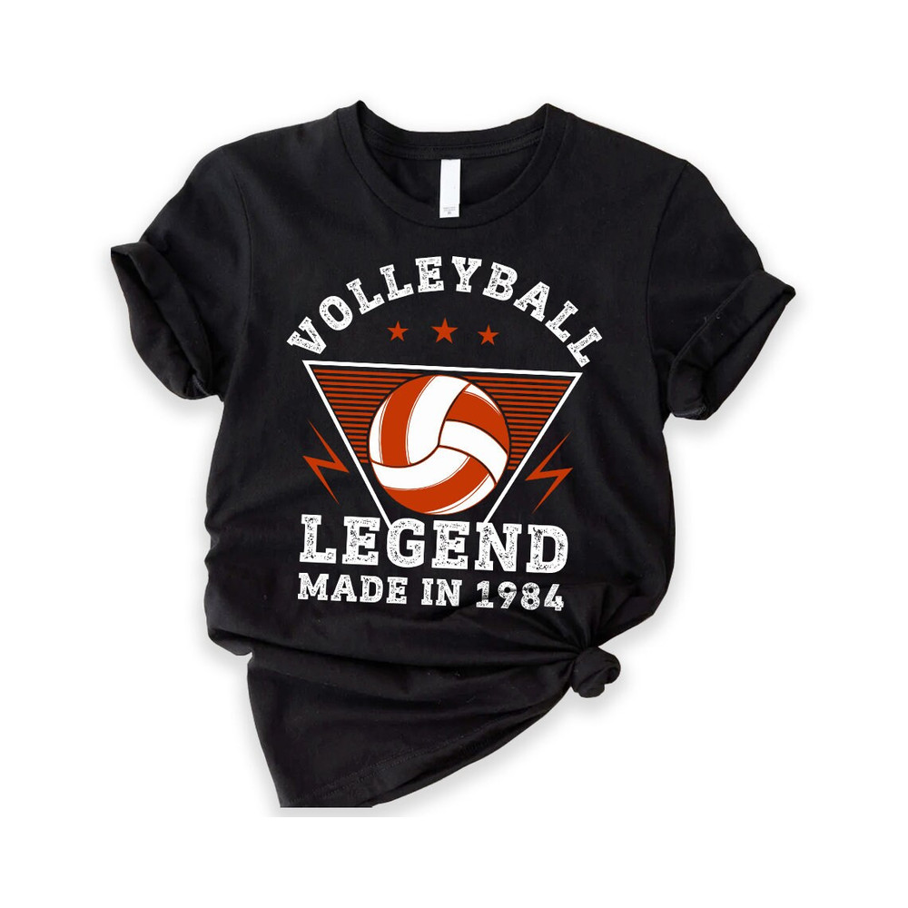 Custom 40th Volleyball Birthday Shirt, Volleyball Player, Birthday Gift, Volleyball Coach, Gift For Men, 1984 Birthday Shirt.jpg