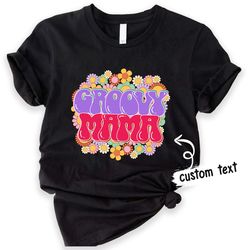 groovy mama shirt, groovy mama shirt, matching mommy and me shirt, hippie flower power shirt, groovy vibes shirt, gift f