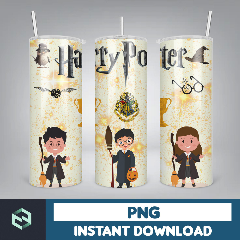 Harry Tumbler Wrap, Harry 20 oz Tumbler Wrap Design, Potter Tumbler Sublimation PNG, Harry Magic Tumbler, HP Wizard (12).jpg