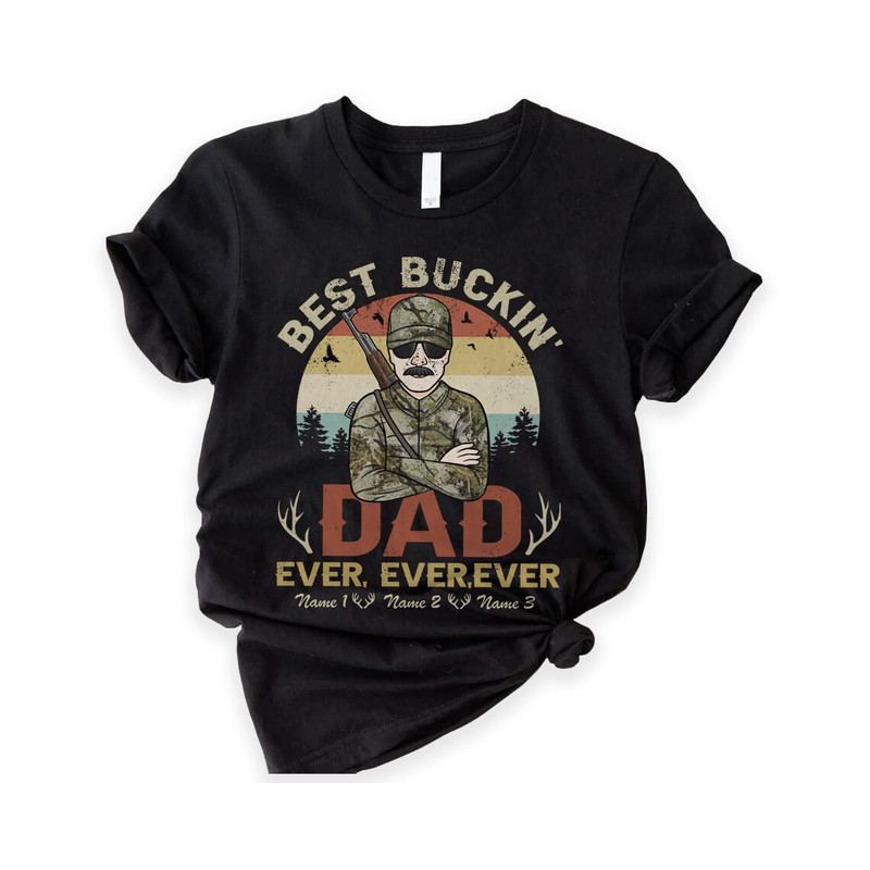 Best Buckin Dad Ever Shirt, Fathers Day Gift, Dad Shirt, Hunting Shirt, Funny Shirt Men, Gift For Dad, Husband Gift, Hunter Gift.jpg