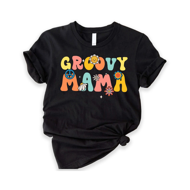 Groovy Mama Shirt, Groovy Mama Shirt, Matching Mommy And Me Shirt, Hippie Flower Power Shirt, Groovy Vibes Shirt, Gift For Mom-1.jpg