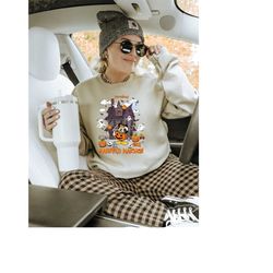 vintage disneyland haunted mansion sweatshirt, the haunted mansion shirt, mickey halloween, retro halloween shirt, disne