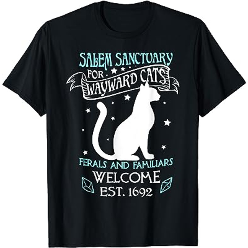 Witch Salem Sanctuary For Wayward Black Cats 1692 T-Shirt.jpg